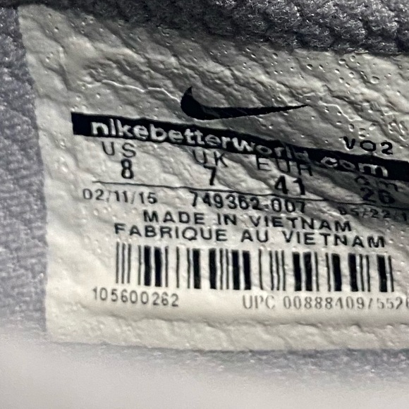 Nike Men's Zoom Hypercross Tr2 Training Shoe-Wolf Grey/White Volt Size 8 - Picture 9 of 9